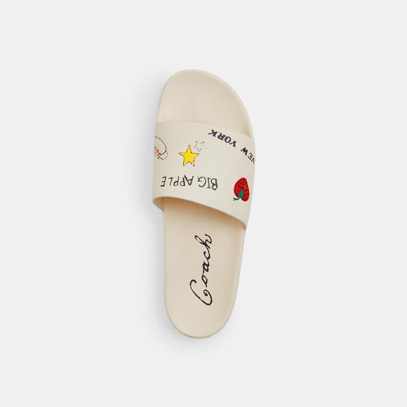 Pool Slide With Sketch Print